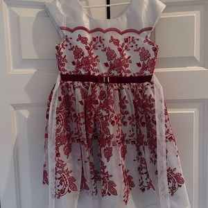 Joan Michelle red dress the red flowers